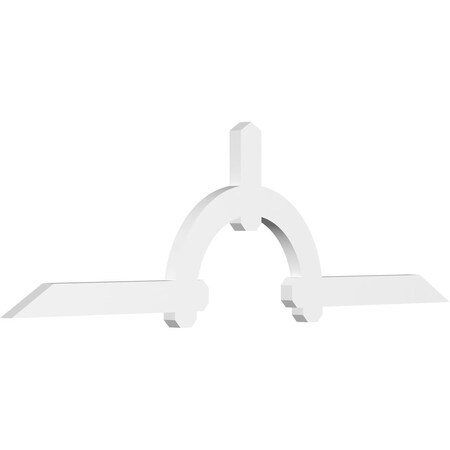 Ekena Millwork Ericson Architectural Grade PVC Gable Bracket, 84"W x 24 1/2"H x 2"D x 4"F, 7/12 Pitch GBP084X25X0204ERI00
